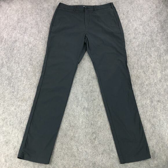 Hill City Mens Pants 34x36 Black Everyday Tech Pant Straight Flat Front Stretch - Picture 1 of 14